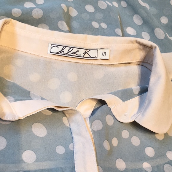 CHLOE K. Vintage polka dot sleeveless blouse - Picture 5 of 8